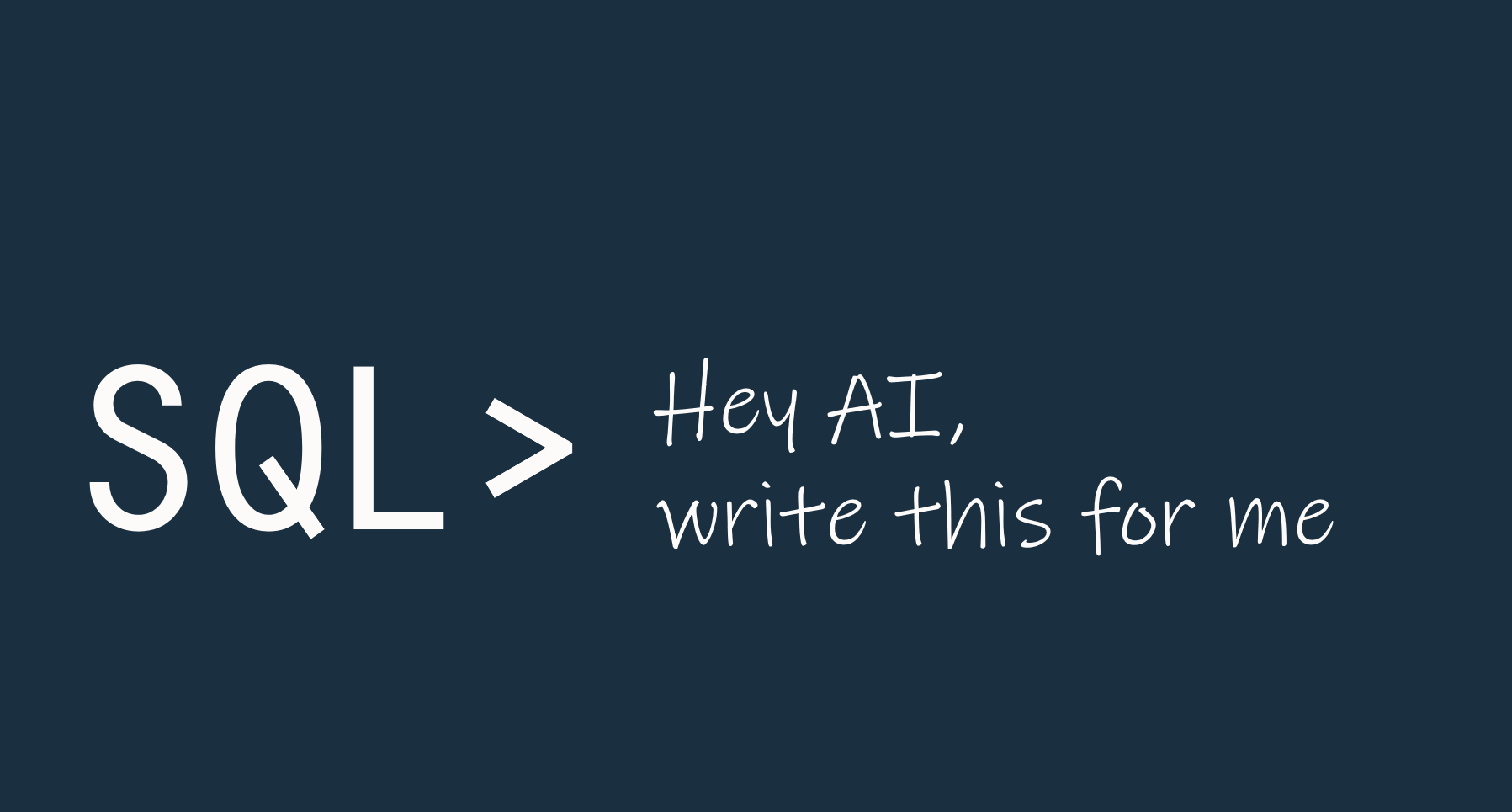 SQL skills just got MORE important