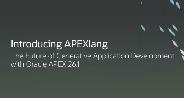 First dabblings with APEXlang